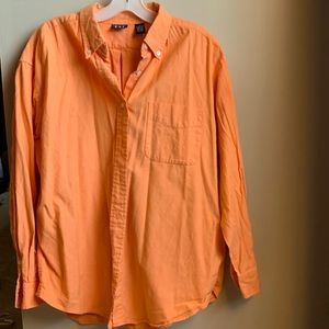Vintage Gap orange button down shirt. Unisex